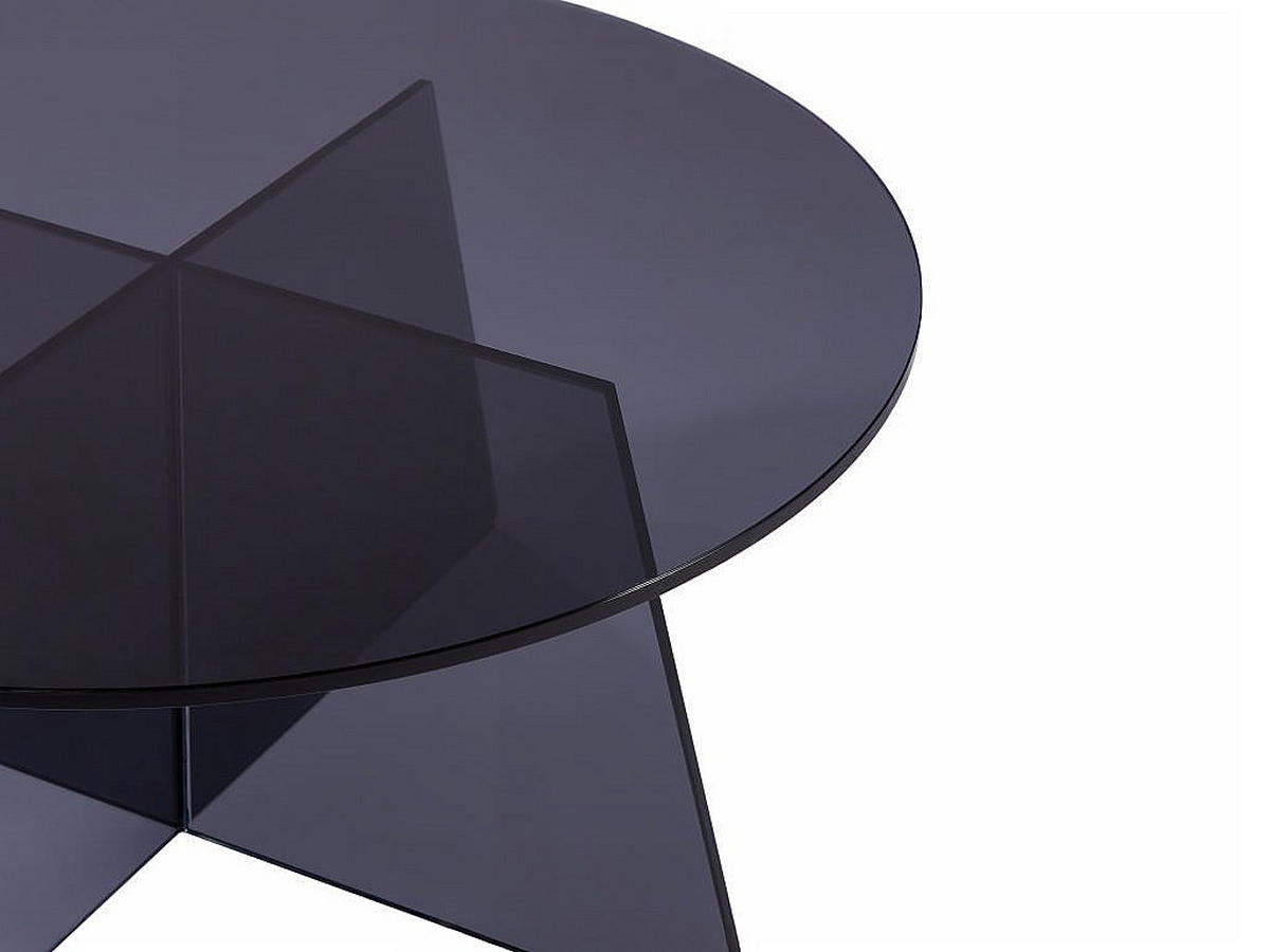 COUCHTISCH - Sicherheitsglas - Anthrazit - SELVORA - Transparent, Glas (90/90/40cm) - Vente-Unique