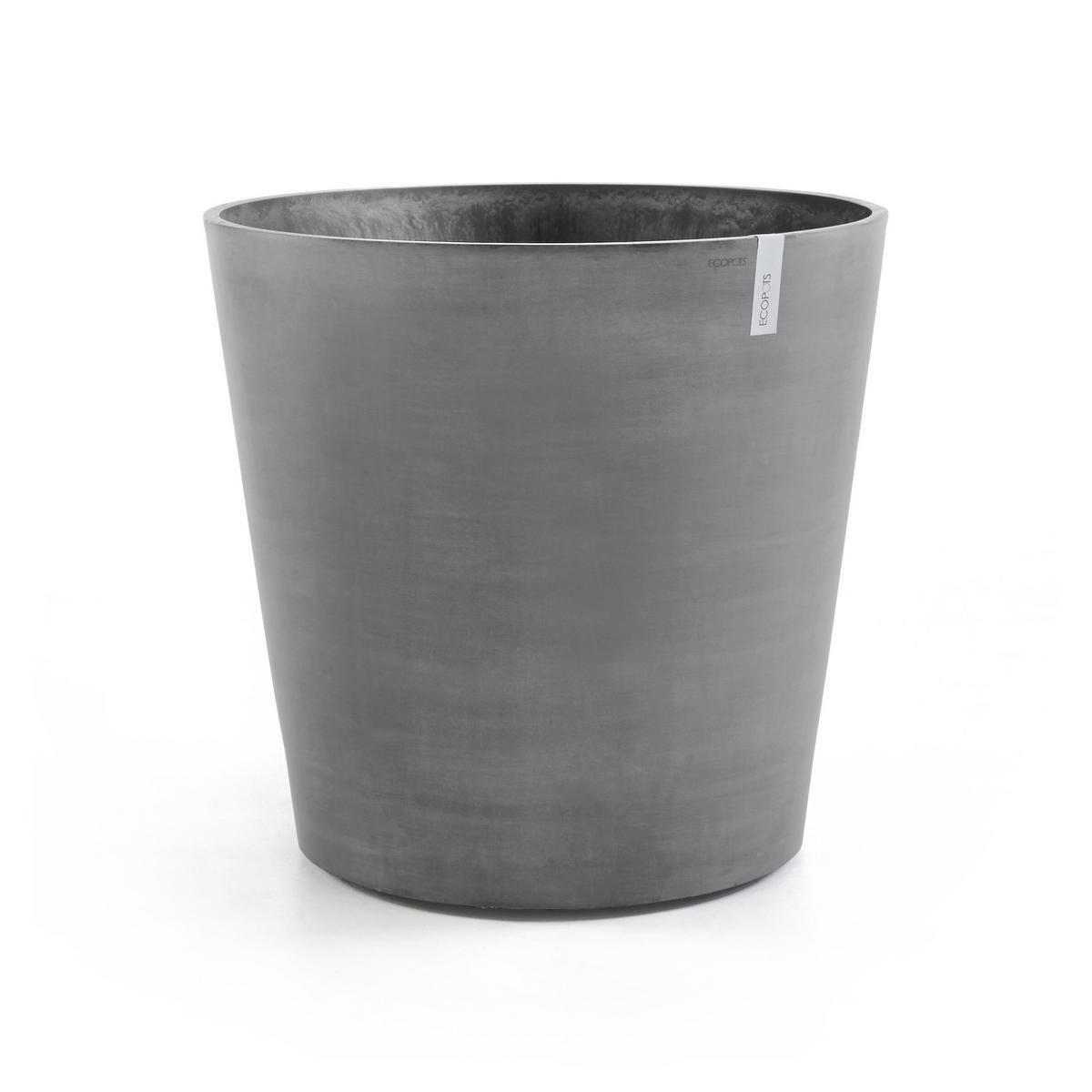 BLUMENTOPF Amsterdam Wheels 100,2/88,7 cm Grau - Grau, Kunststoff (100.2/88.7cm) - Ecopots