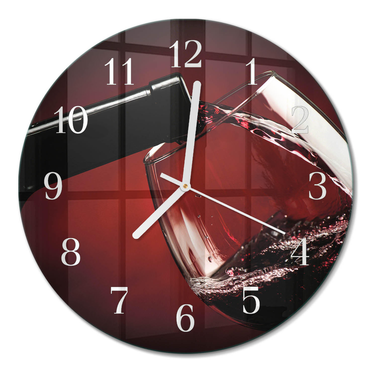 WANDUHR fi30 cm - Weinglas - Rot, Glas (30/30/0.4cm) - TULUP