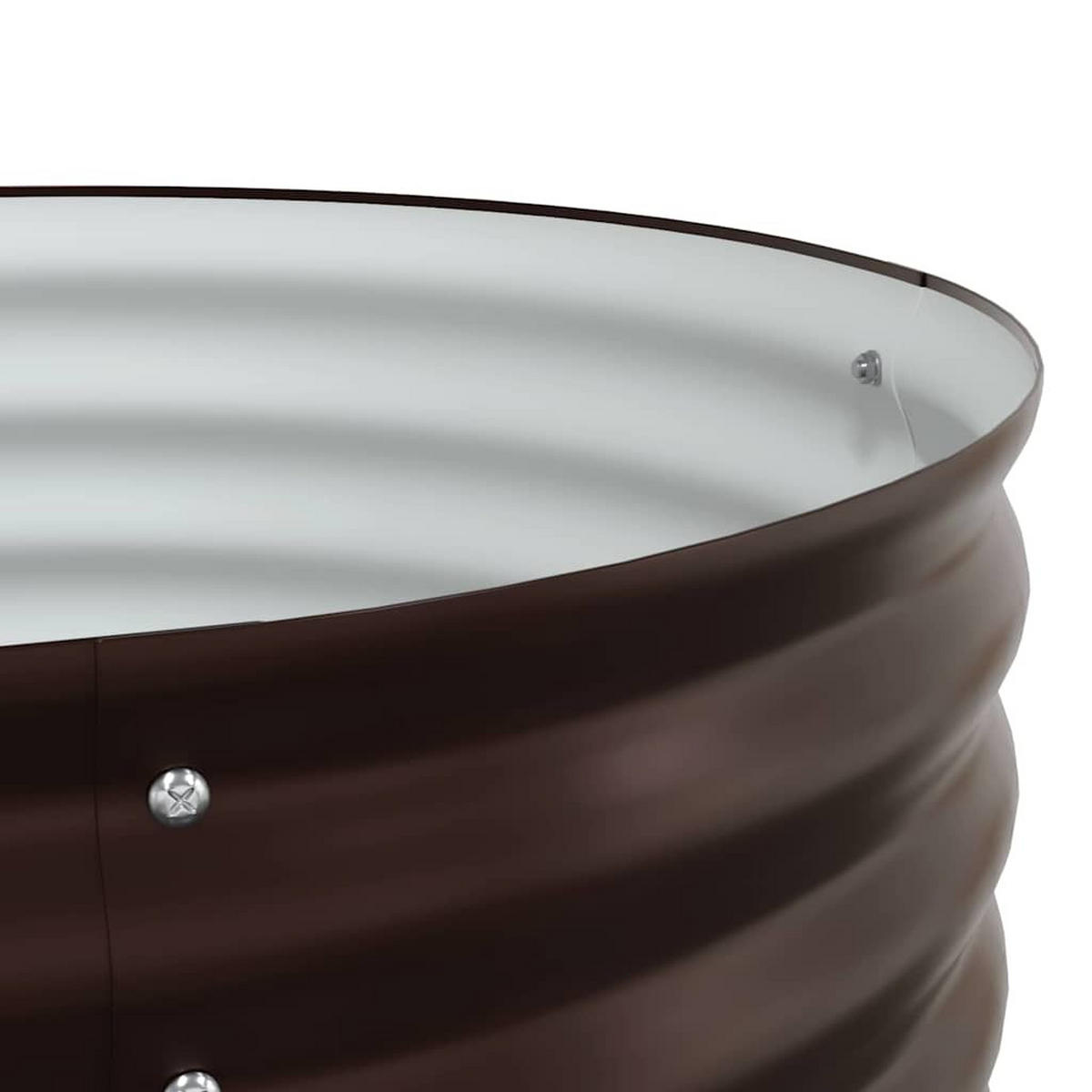 HOCHBEET Braun 240/80/81 Cm Stahl - Braun, Metall (80/81/240cm) - vidaXL