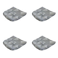 SITZKISSEN Napels - Grau - 46/46/6 cm - 4er-Set - Grau, Textil (46/6/46cm) - Madison