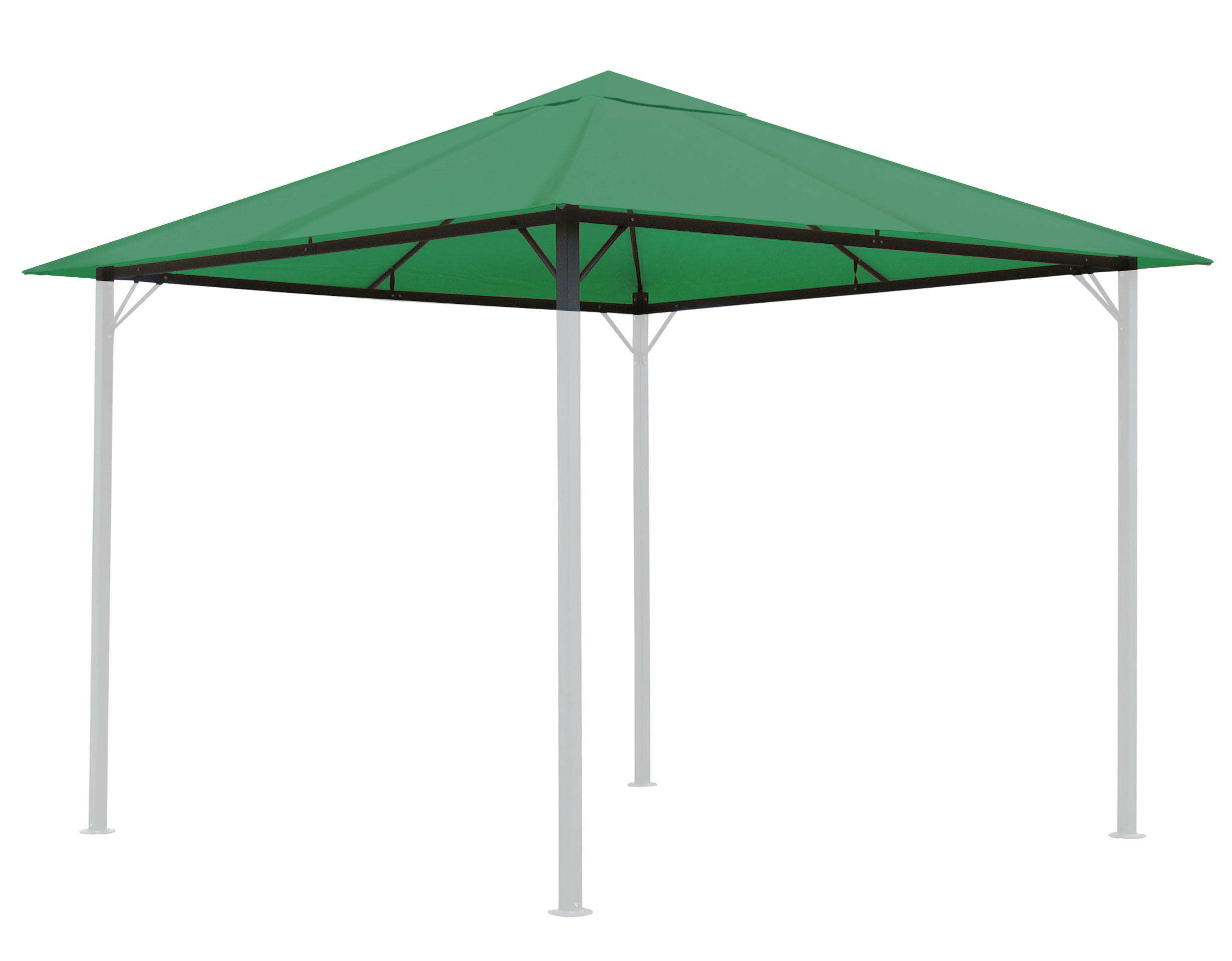ERSATZDACH Pavillon 3x3 m Grün - Grün, Textil (297/1/297cm) - QUICK STAR