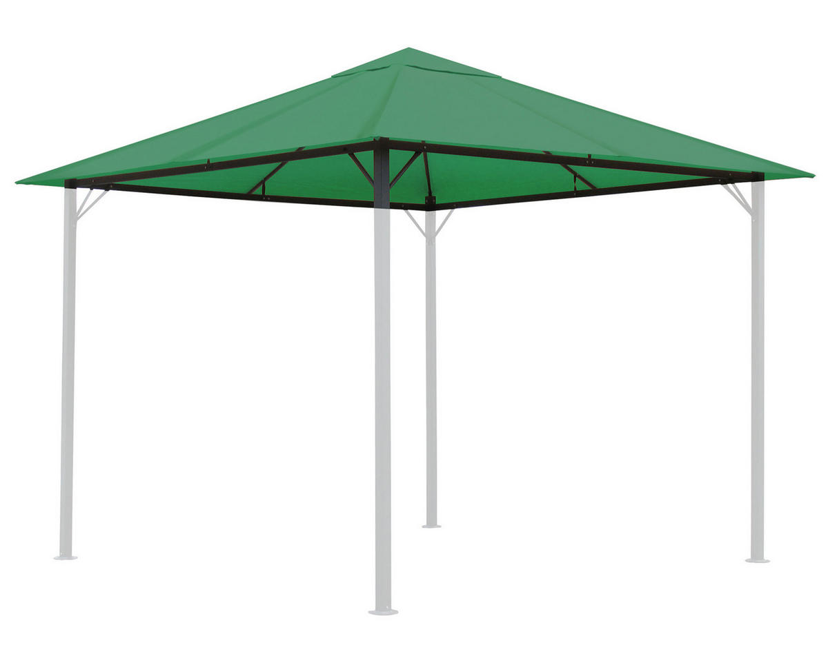 ERSATZDACH Pavillon 3x3 m Grün - Grün, Textil (297/1/297cm) - QUICK STAR