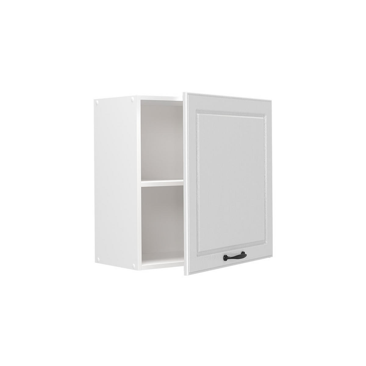 HÄNGESCHRANK R-Line, Weiß Landhaus, 60 cm mit 1 Tür - Weiß, Holzwerkstoff (60/60/31cm) - Vicco