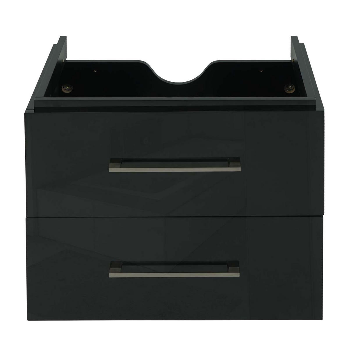 WASCHBECKENUNTERSCHRANK PREMIUM Schwarz - Schwarz, Holz (59/50/46cm) - MCW