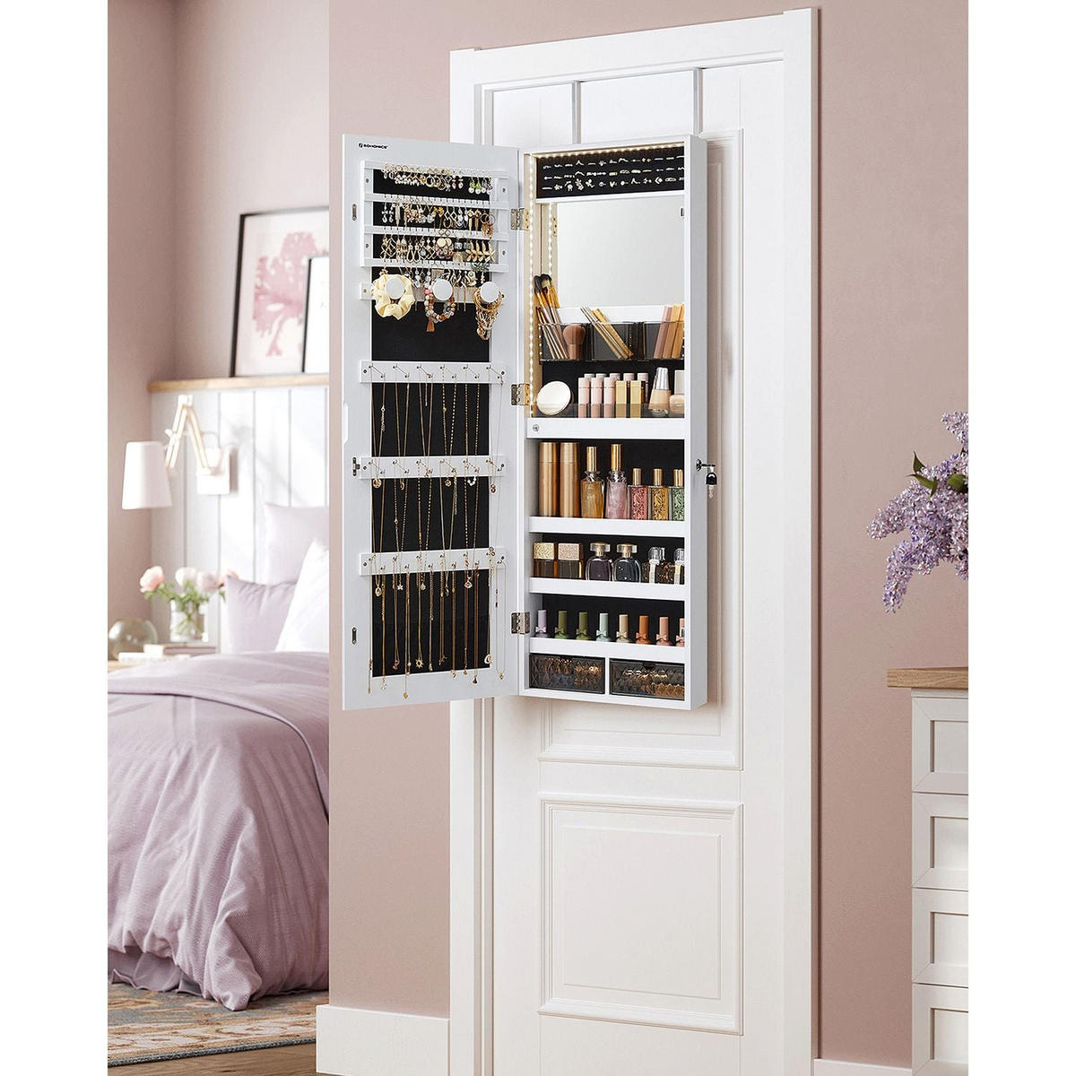 WANDSCHRANK NOUAKCHOTT - Weiß, Glas (9.7/108/37.5cm) - Hansiro