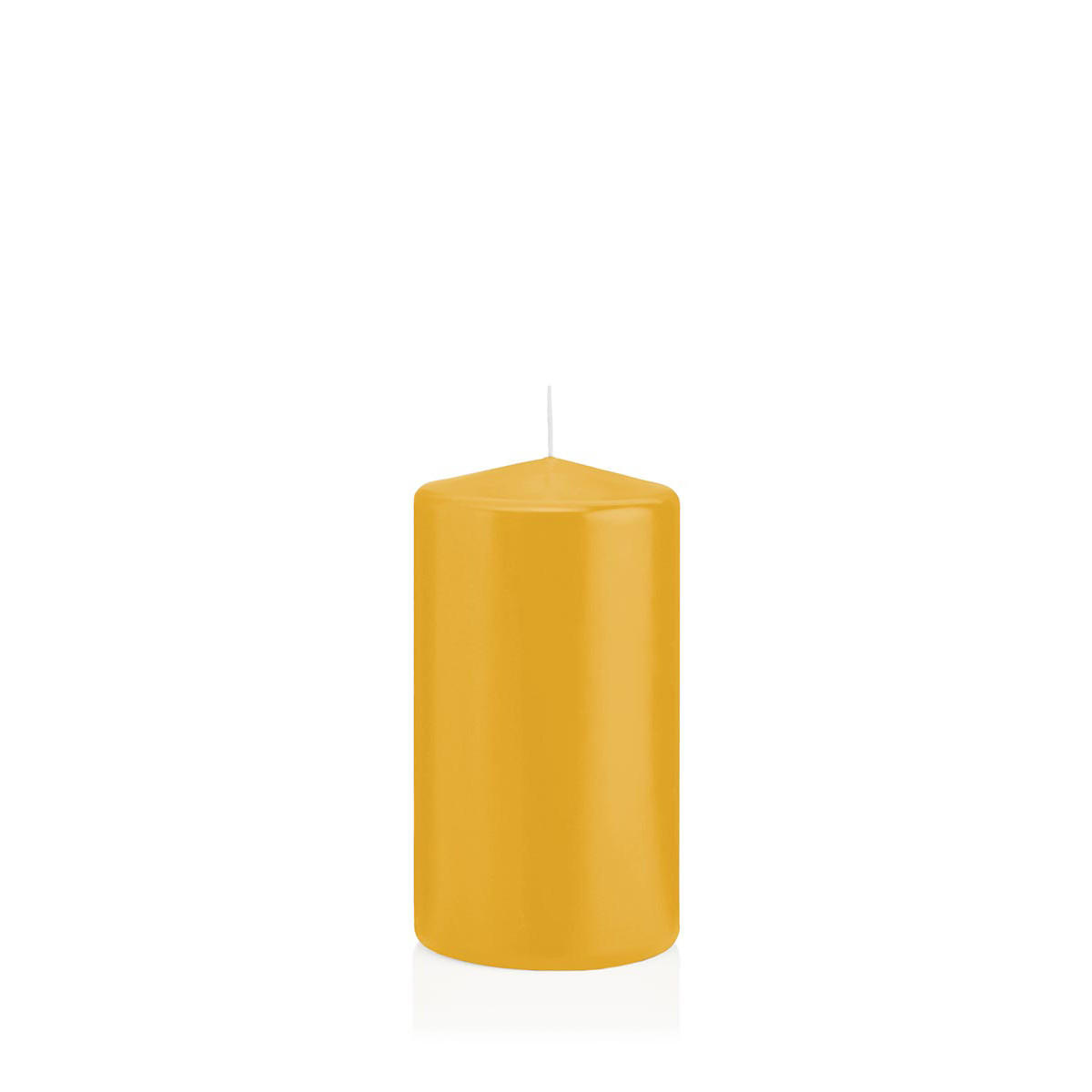 STUMPENKERZEN Gelb Ø 68 x 200 mm, 12 Stück - Gelb, Paraffin (7/20cm) - Wiedemann Kerzen