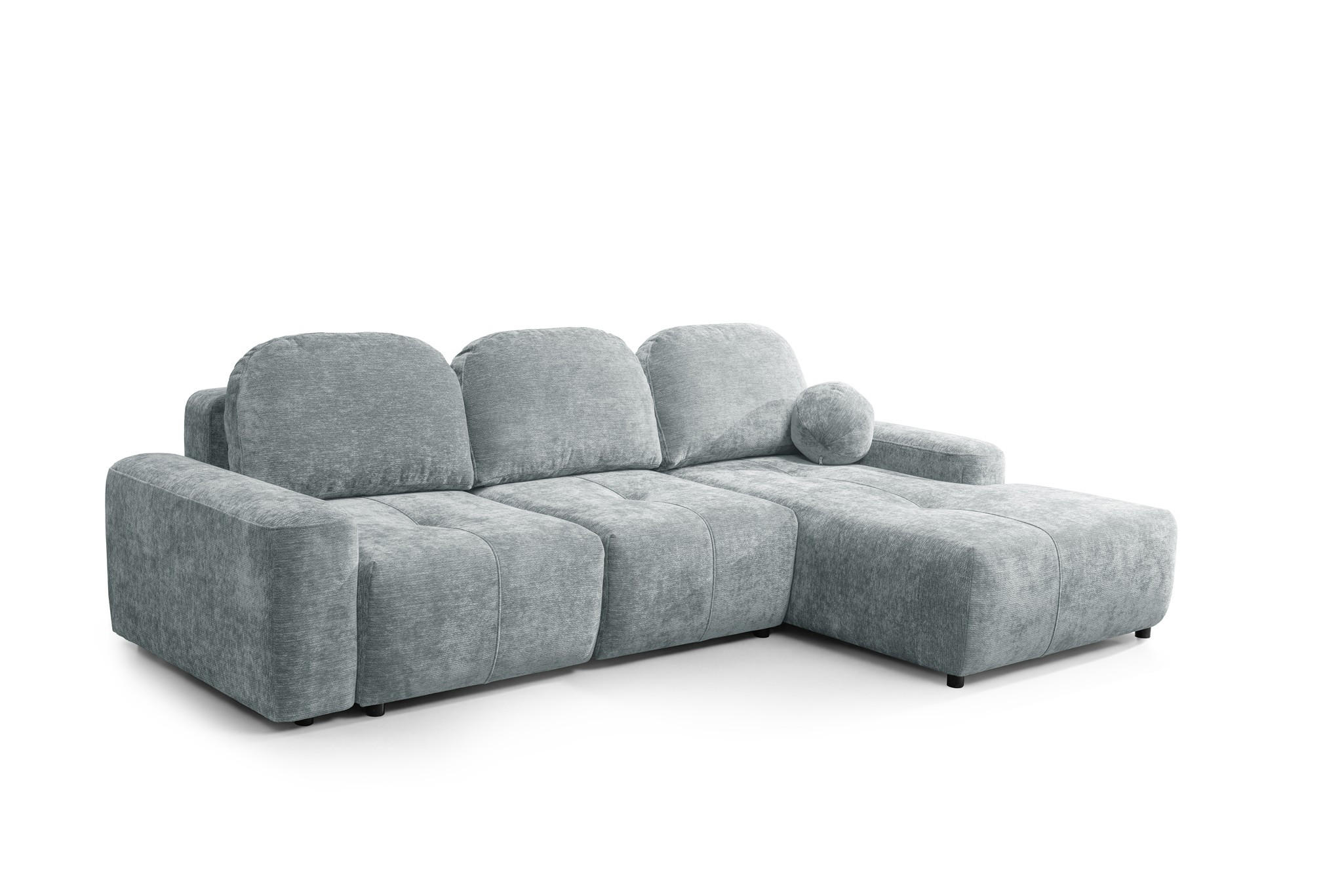 ECKSOFA Argos In Vibe - Blaugrau, Holzwerkstoff/Textil (267/170cm) - Fun Möbel