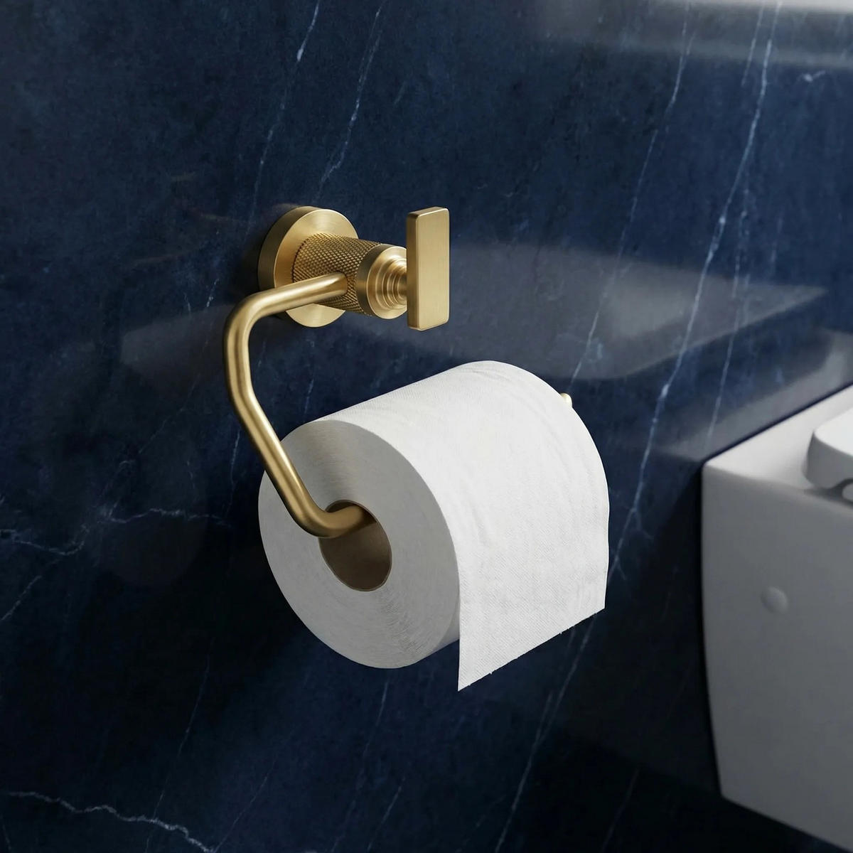 HALTER Für Toilettenpapier Rea 81305 Virro Brush Gold - Goldfarben, Metall (14/9.5/7.5cm) - REA