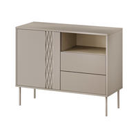 KOMMODE Tresse 1D2S - Beige, Holzwerkstoff/Metall (100/75/40cm) - MIRJAN24