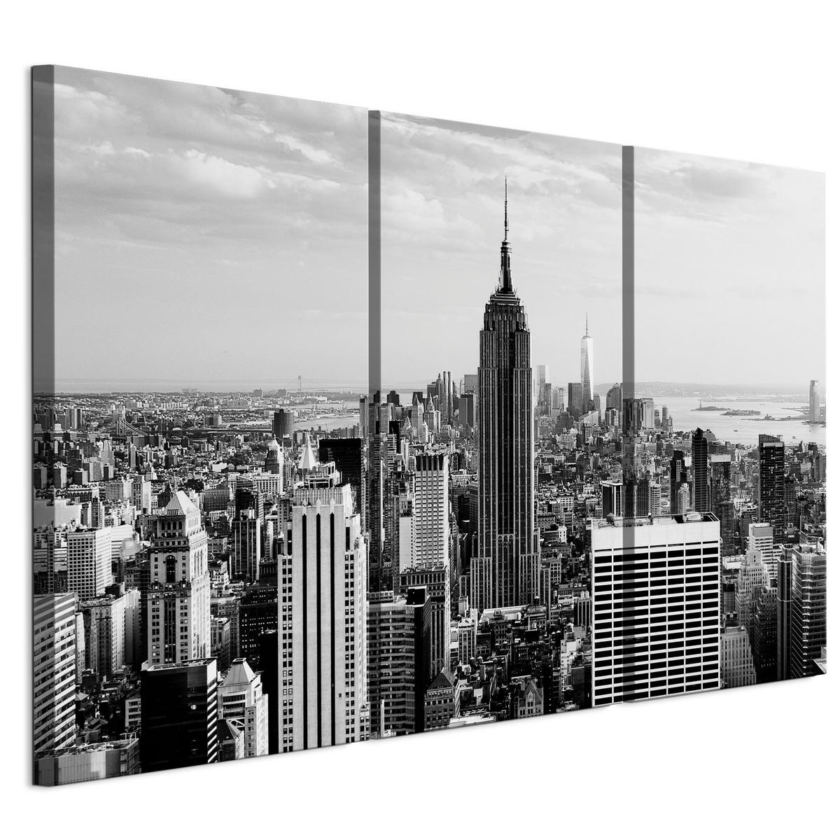 LEINWANDBILD Stadt 120x80 cm - Multicolor, Holz (120/80cm) - LUMASOUL