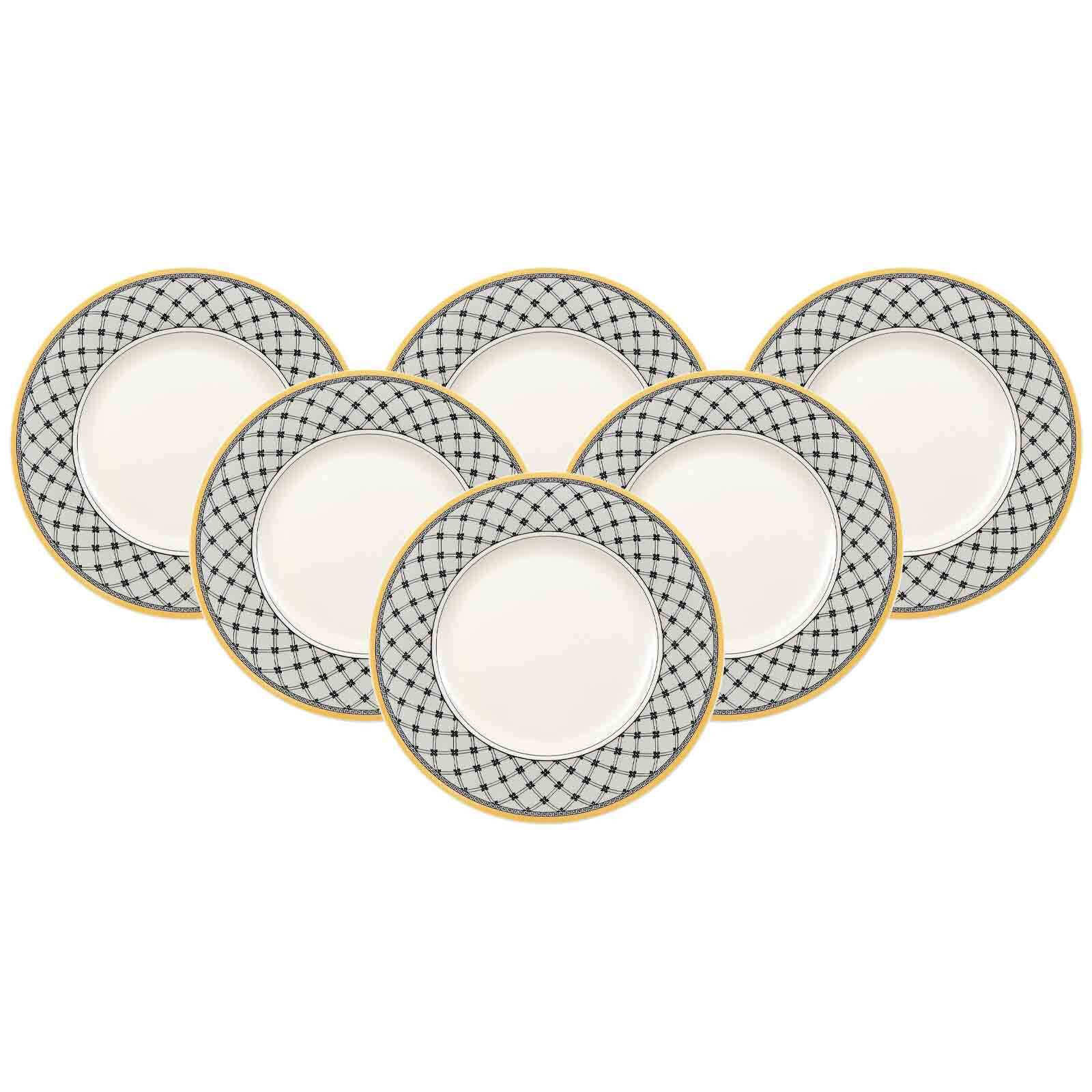 FRÜHSTÜCKSTELLER Audun Promenade weiß-grau-gelb ø 21,6 cm 6er Set - Gelb/Weiß, Keramik (21.6cm) - Villeroy & Boch