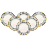 FRÜHSTÜCKSTELLER Audun Promenade weiß-grau-gelb ø 21,6 cm 6er Set - Gelb/Weiß, Keramik (21.6cm) - Villeroy & Boch