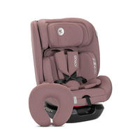 KINDERSITZ Voyager (40-150 cm) pink Nackenkissen, Kopfstütze, Gurt, i-Size, Polyester, Memory Foam - Pink, Kunststoff (43/75/46cm) - Lorelli