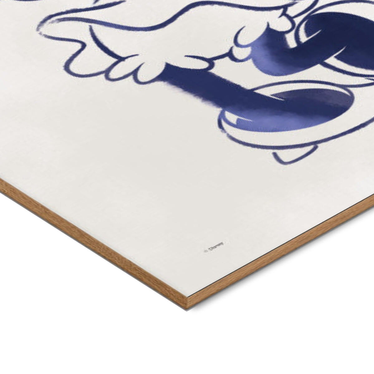 POSTER mit Rahmen Disney - Disney - Minnie Mouse Blue - Blau/Eichefarben, Holz/Papier (30/40cm) - Poster&Frame
