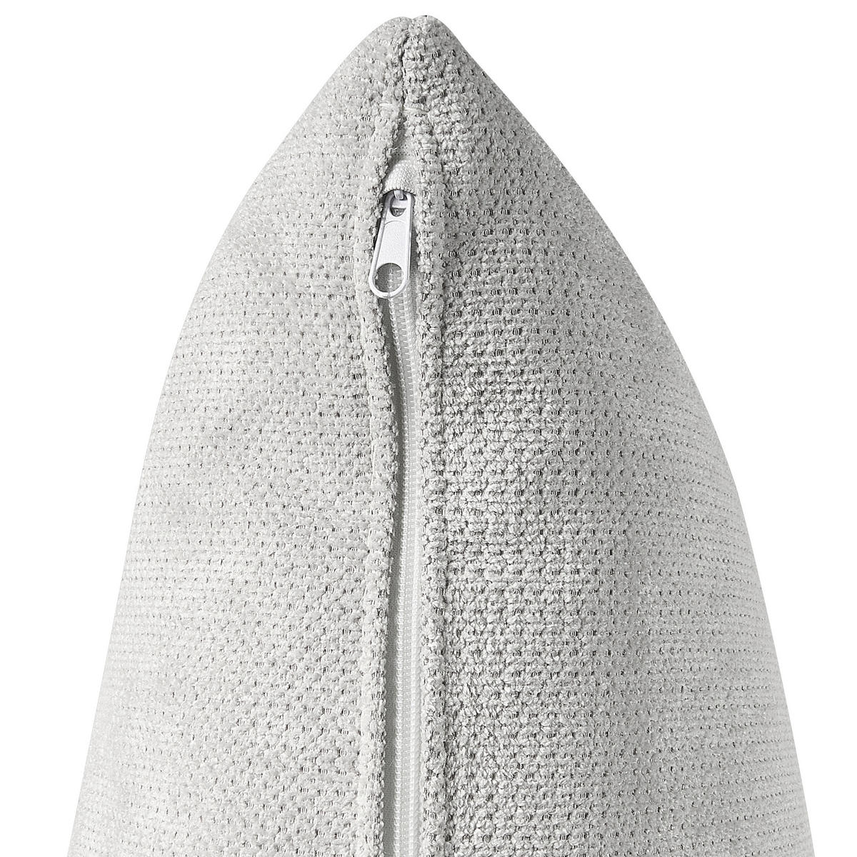 3-SITZER-ECKSOFA hellgrau linksseitig Lofoten - Schwarz/Grau, Textil (250/190cm) - Beliani
