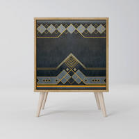 SIDEBOARD ROYAL ORDINARINESS, Eichefarben, 57,5x42x77,5 cm, Schräge Buchenholzfüße - Eichefarben/Buchefarben, Holzwerkstoff/Buchenholz (57.5/77.5/42cm) - SpaceRebels