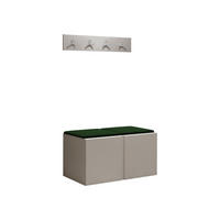 MOBILIER PENTRU HOL Orion VI - cașmir/verde, material plastic/compozit lemnos (84/42/46cm) - MIRJAN24