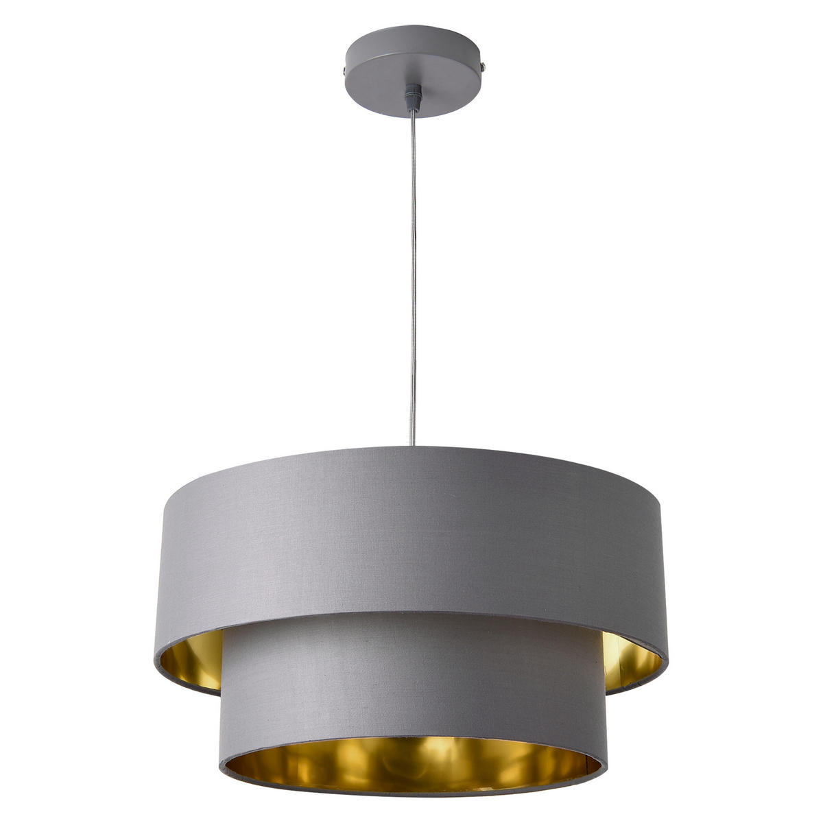 HÄNGELEUCHTE Lopar - Grau, Metall (40/40/149cm) - lux.pro