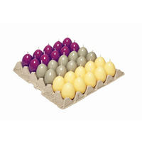 EIKERZEN Klarlack auf Brett 60 x Ø 45 mm, 30 Stück - Transparent, Paraffin (4.5/6/6cm) - Kopschitz Kerzen