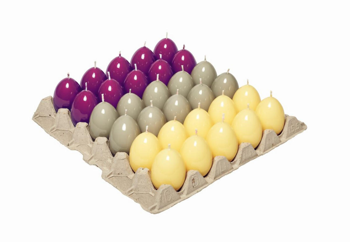 EIKERZEN Klarlack auf Brett 60 x Ø 45 mm, 30 Stück - Transparent, Paraffin (4.5/6/6cm) - Kopschitz Kerzen