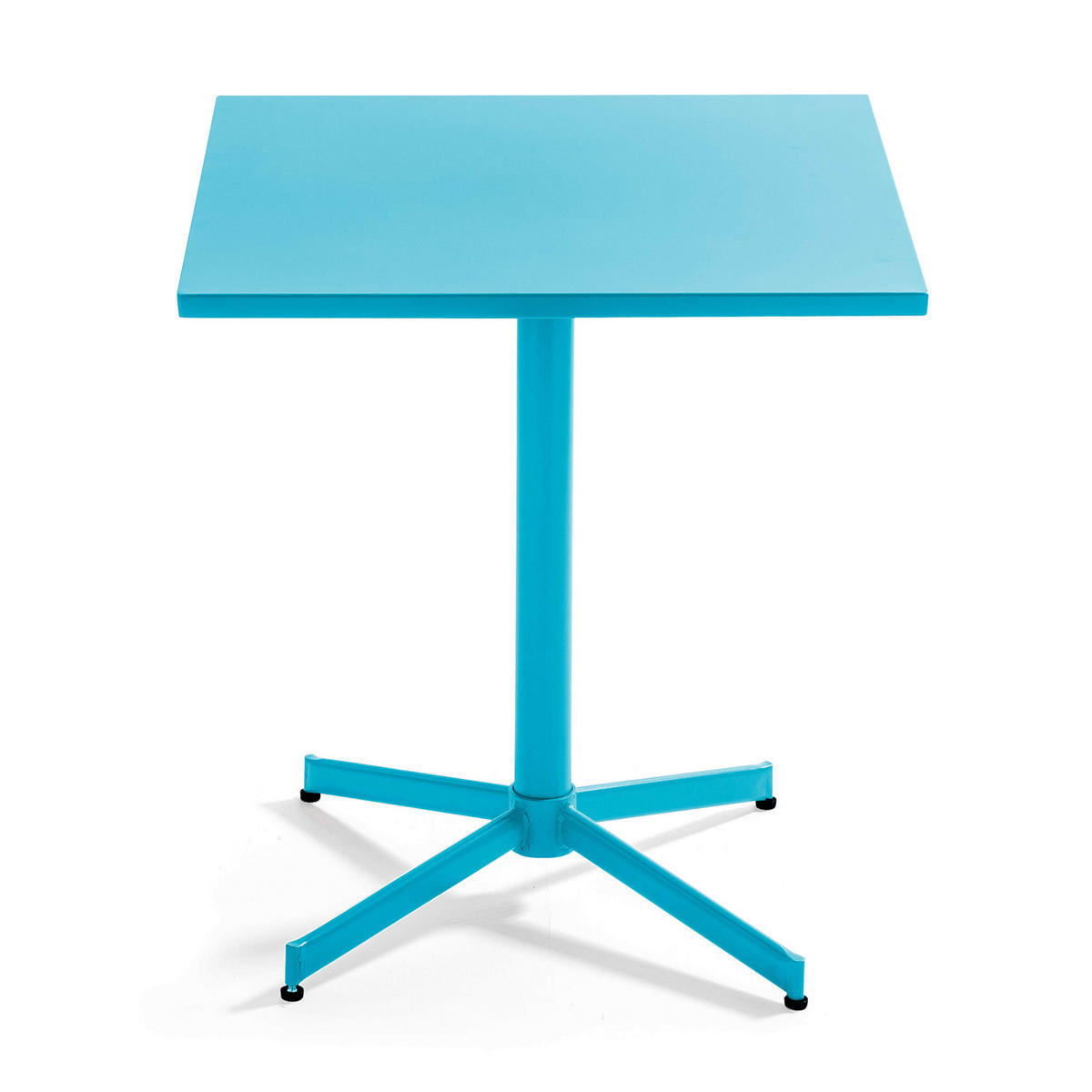 GARTENTISCH , klappbar, Blau - Blau, Metall (70/70/72cm) - Oviala