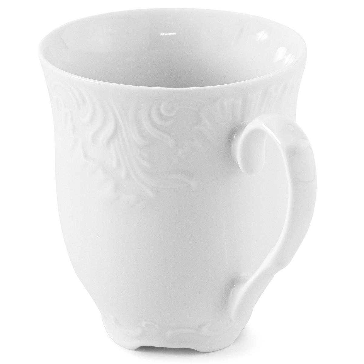 KAFFEETASSEN Cmielow Rococo 6-tlg - Weiß, Keramik (0.25L) - KONSIMO®
