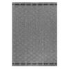 TEPPICH Outdoor Flachgewebe Rauten-Muster Polypropylen Balkon Grau Rechteckig 120x170 - Grau, Textil (120/170cm) - KADIMA DESIGN