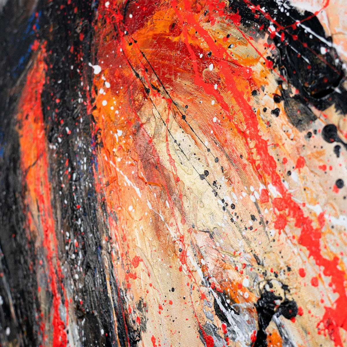 GEMÄLDE Innere Kraft Schattenfugenrahmen Schwarz 140x100 cm - Schwarz, Holz (140/100cm) - YS-art gallery