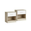 NACHTTISCH PANAMA CITY 2ER-SET - Eukalyptusholzfarben, Holzwerkstoff (39/41/28cm) - Hansiro