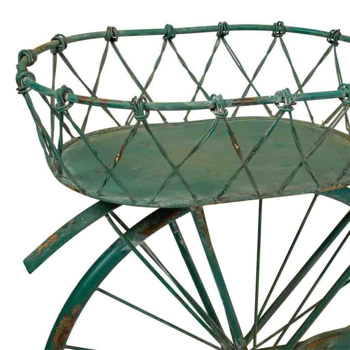 FAHRRAD metalldeko, Grün, 150x50x89 cm - Grün, Metall (150/89/50cm) - Wanderlust