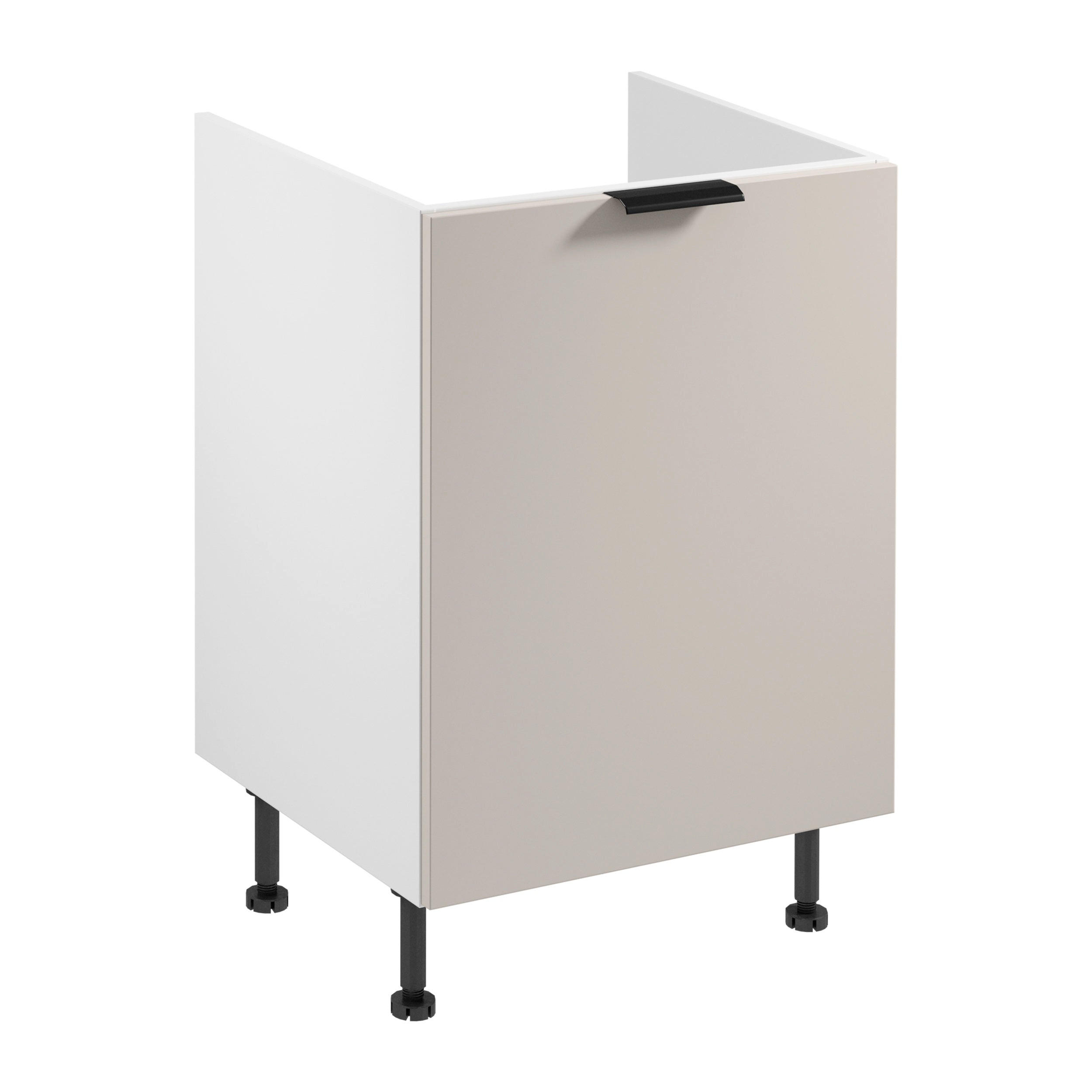 SPÜLENUNTERSCHRANK mit Sortiereinsatz D60ZS AX – Sorento Weiß Beige – Weiß / Beige - Beige/Weiß, Holzwerkstoff (60/87/52cm) - ROYAL24_MARKT