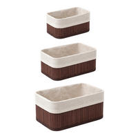 KORB 3er-Set 30/20/13 cm - Braun, Naturmaterialen (20/13/30cm) - BOXIMO