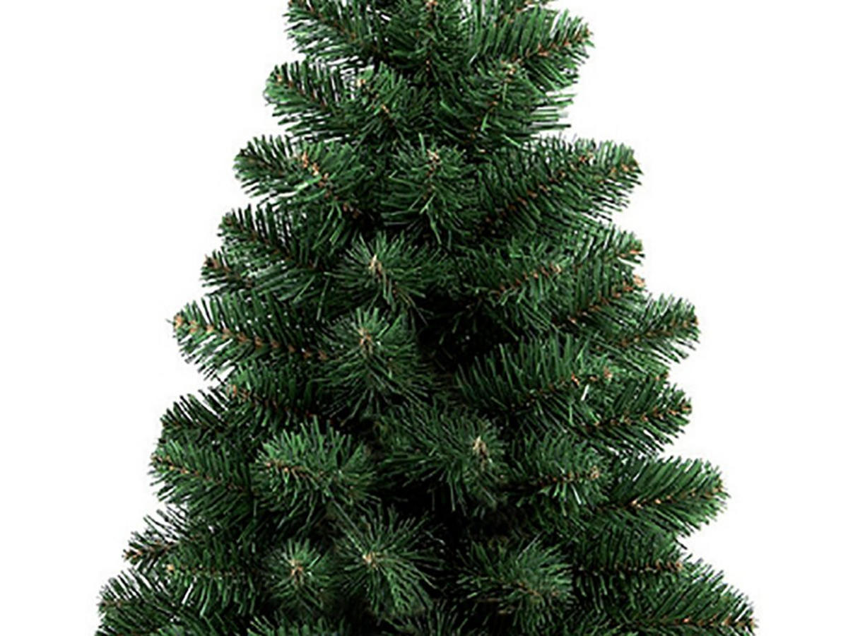 WEIHNACHTSBAUM künstlicher NARNIE 75 cm, grün, 2D, 90 Zweige, inkl. Pflanztopf mit Jutesack - Grün, Kunststoff/Stein (48/75cm) - LAALU