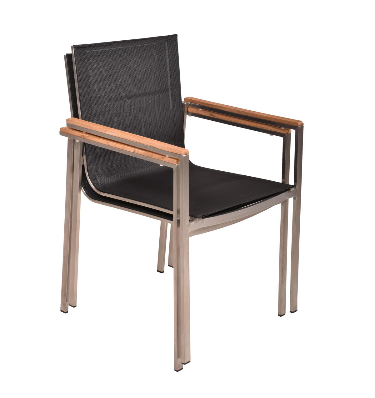 GARTEN-SITZGRUPPE Paul 7-teilig Tisch Hochlehner Dunkelgrau Gartenmöbel-Set - Dunkelgrau, Holz - DELUKE