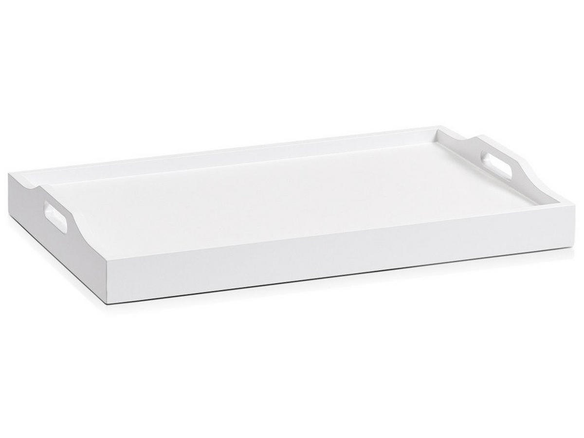 UNIVERSALTISCH mit klappbaren Beinen Weiß 56,5/35,5/27 cm - Weiß, Holzwerkstoff (35.5/27/56.5cm) - ZELLER