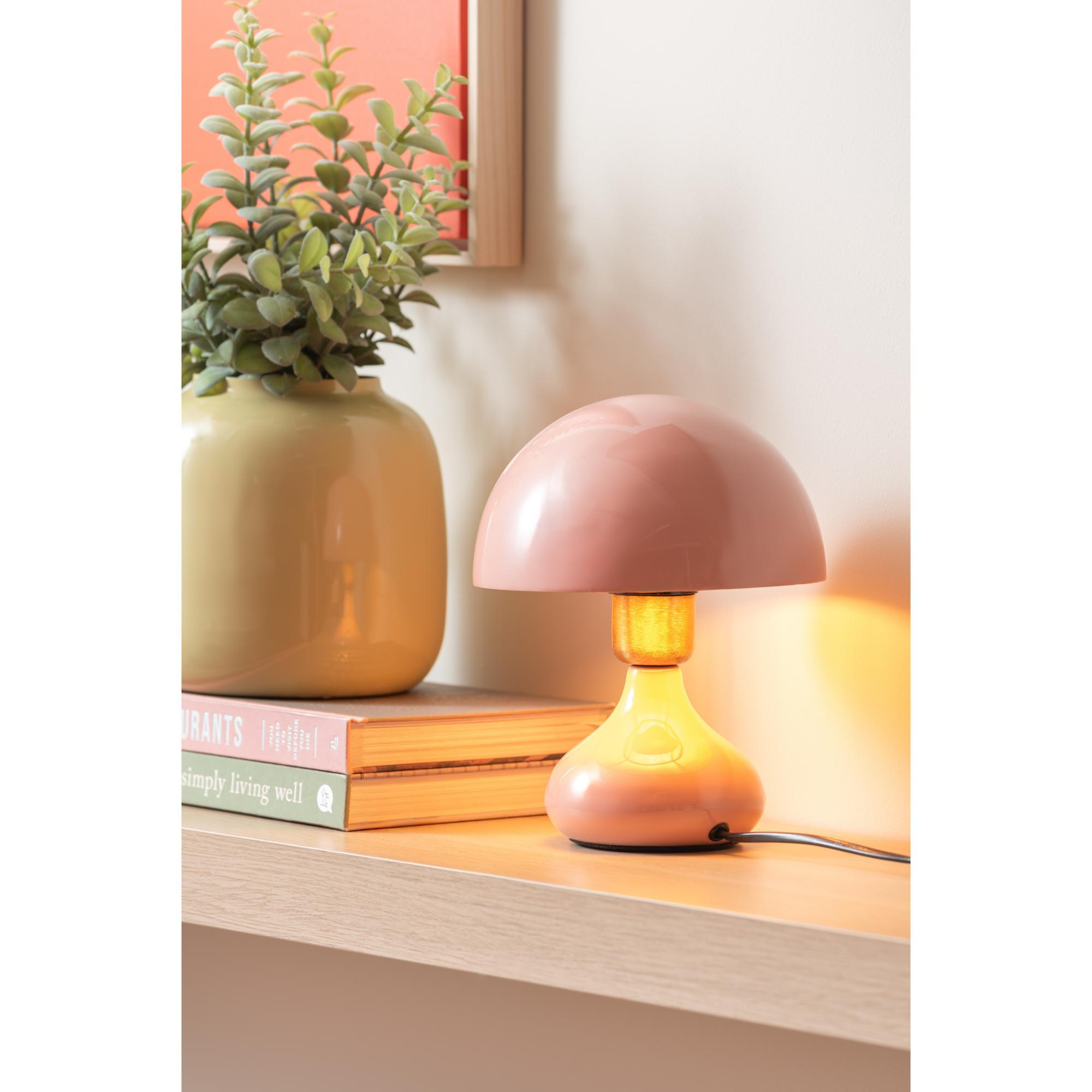 TISCHLAMPE Binc Rosa 17.5/17.5/23 cm - Pink, Metall (17.5/17.5/23cm) - Leitmotiv