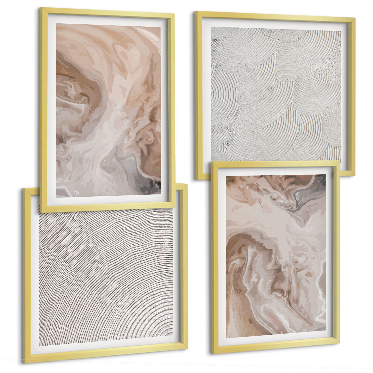 Tulup Bilder Gold 50x50 cm
