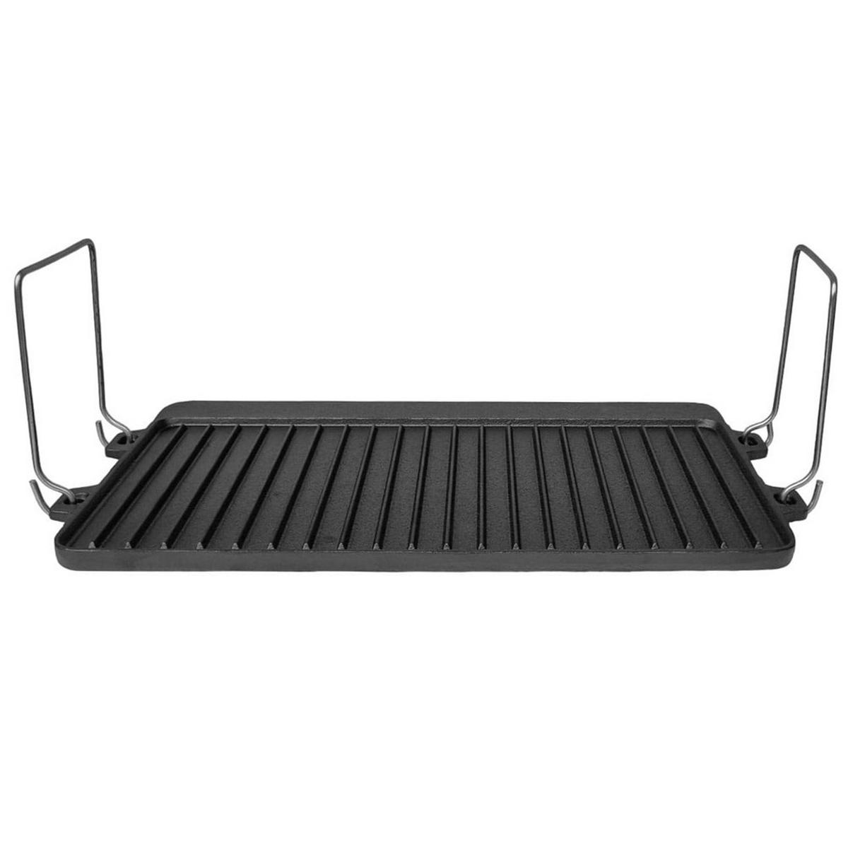 GRILLPFANNE Graphit 44/24/2 cm KS2643 - Graphitfarben, Metall (44cm) - Krisberg 