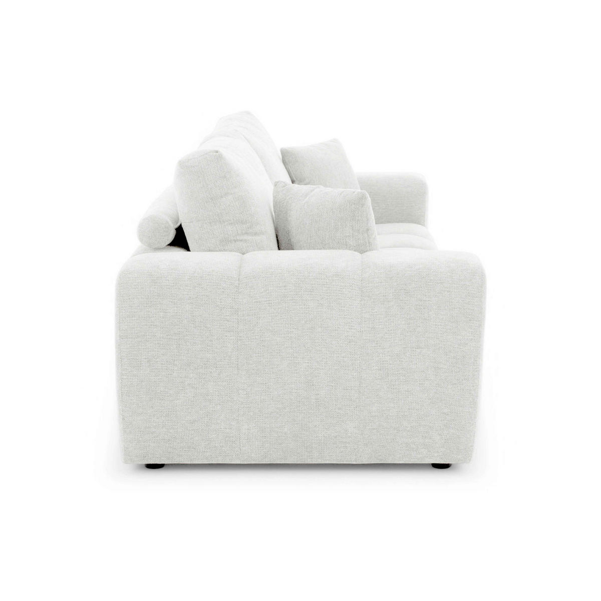 SOFA 3-Sitzer, Weiß - Weiß, Textil (100/90/238cm) - Oviala