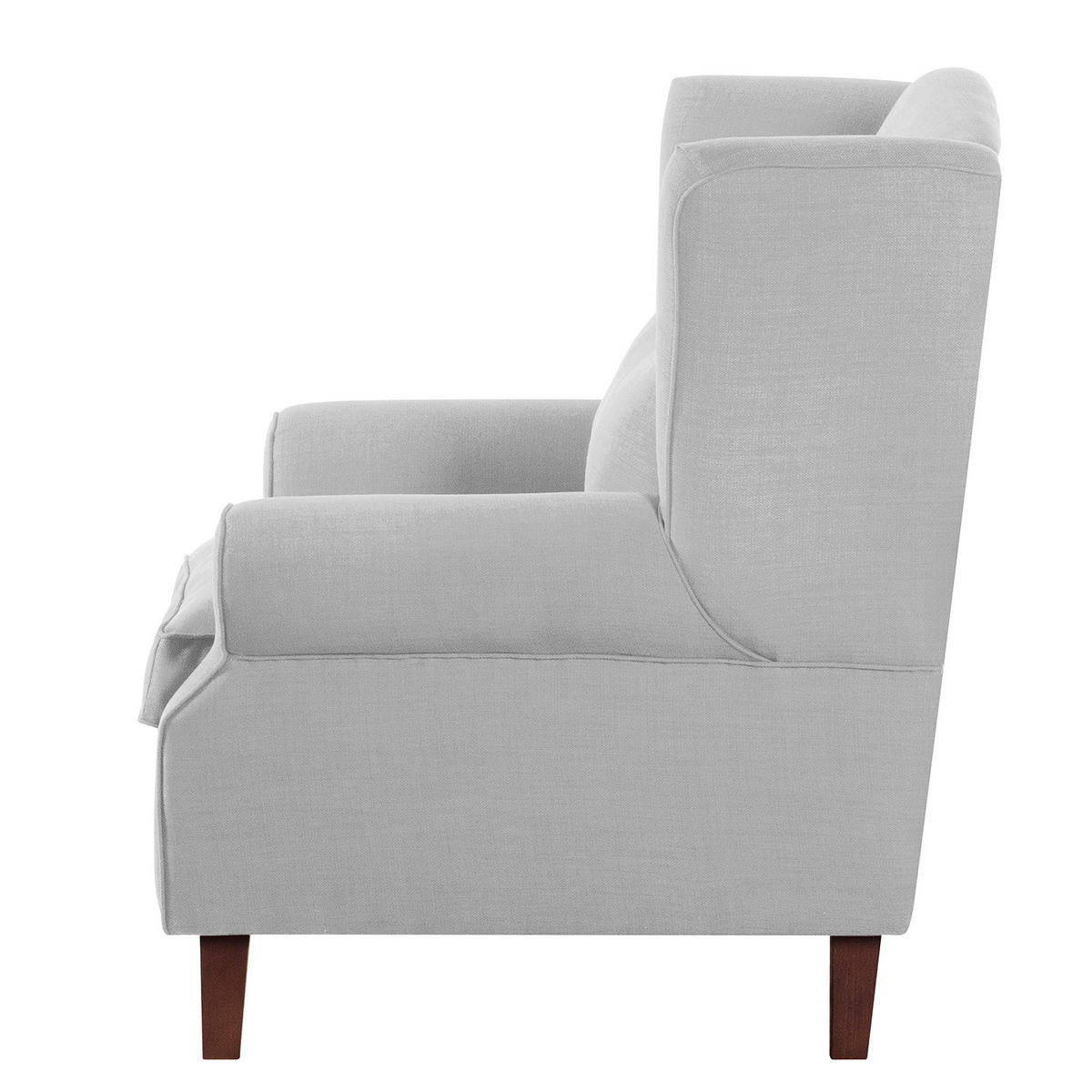 OHRENSESSEL - Webstoff, Grau, 93/93/87 cm - Grau, Textil (93/93/87cm) - home24