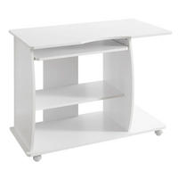 COMPUTERTISCH rechteckig MICK Holz - Weiß, Holzwerkstoff (50/90/71cm) - tinkaro