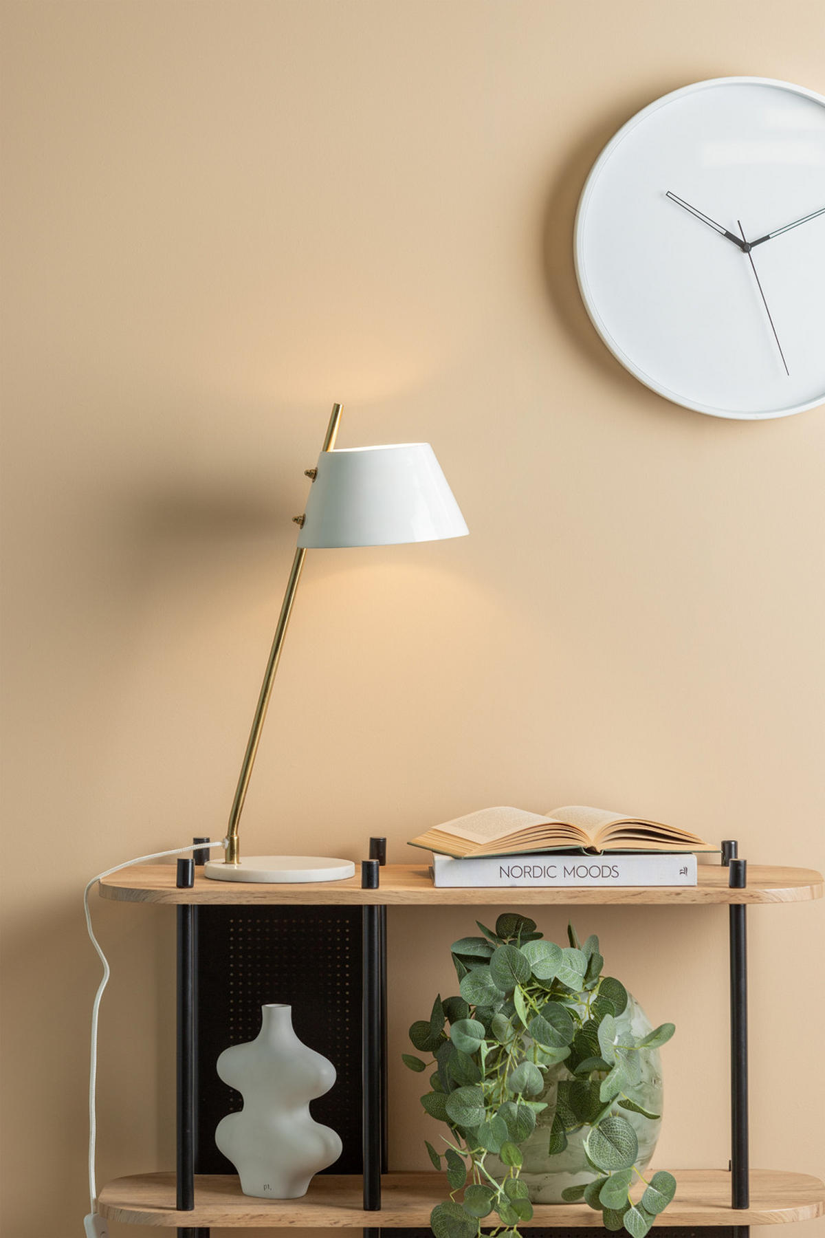TISCHLAMPE Savvy 19/33/53 cm - Weiß, Metall (19/33/53cm) - Leitmotiv