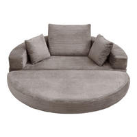 SCHLAFSOFA 173/88/60 cm Braungrau mit 3 Kissen - Graubraun, Textil (176/40/173cm) - Oxeza