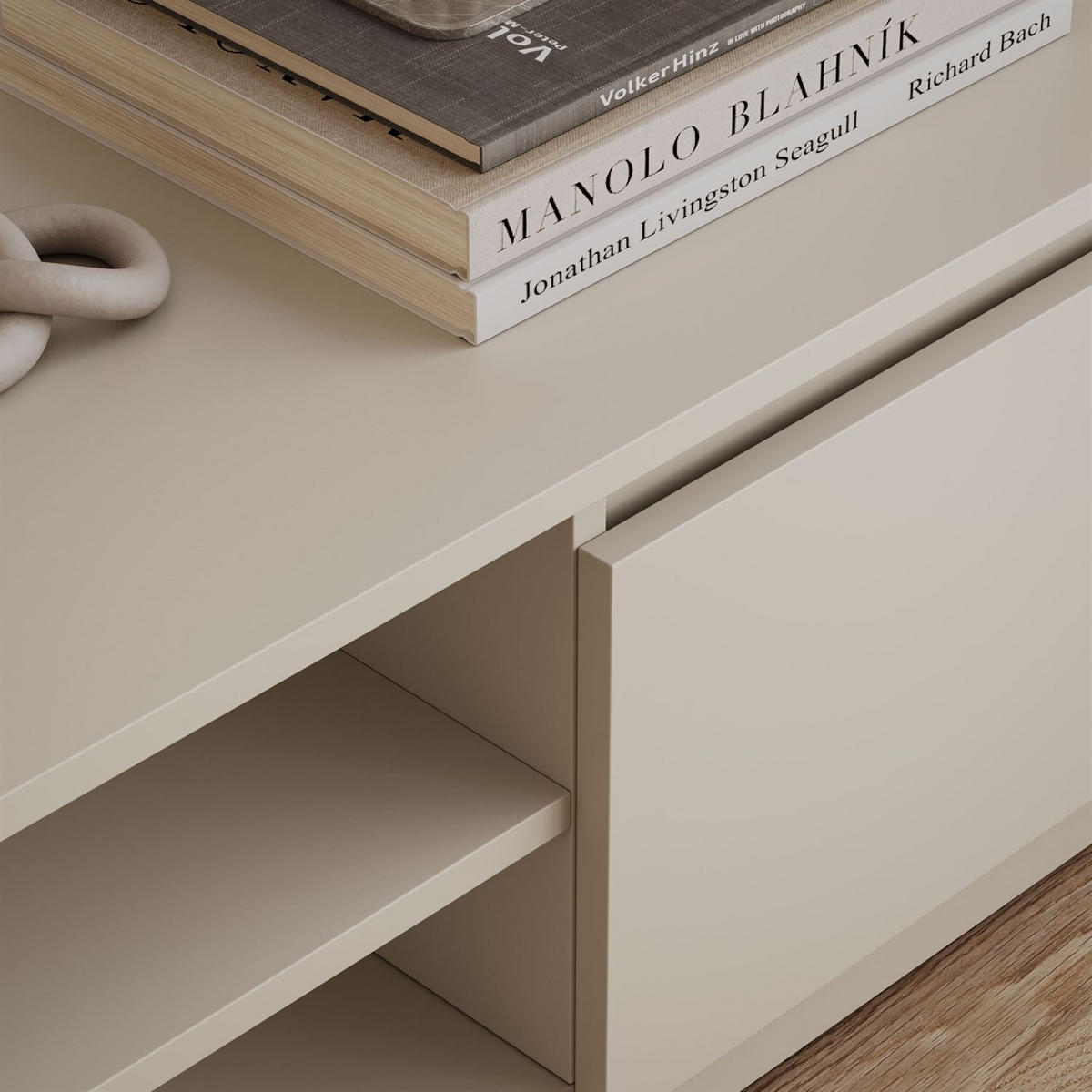 LOWBOARD HANA 140 cm Kaschmir - Kaschmir, Holzwerkstoff (140/36/40cm) - Lookway