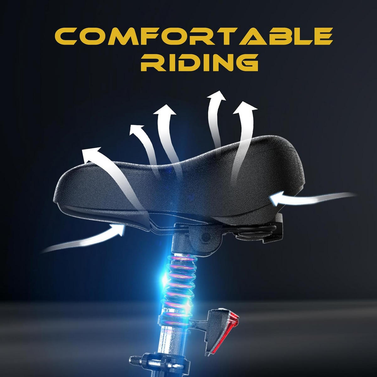E-BIKE Mountain EG15 für Damen & Herren, 7 Gang, bis zu 90km - Blau, Metall (74cm) - ELEKGO