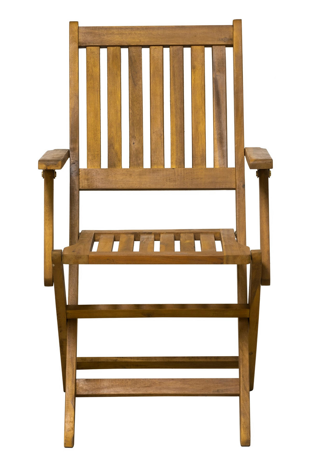 SITZGRUPPE Akana - 2 Armlehnstühle, 1 Tisch 62x62 xm - Naturfarben, Holz - TPFGarden