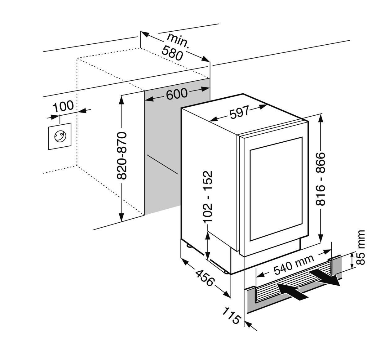 WeinkÃ¼hlschrank UWTGB1682-21