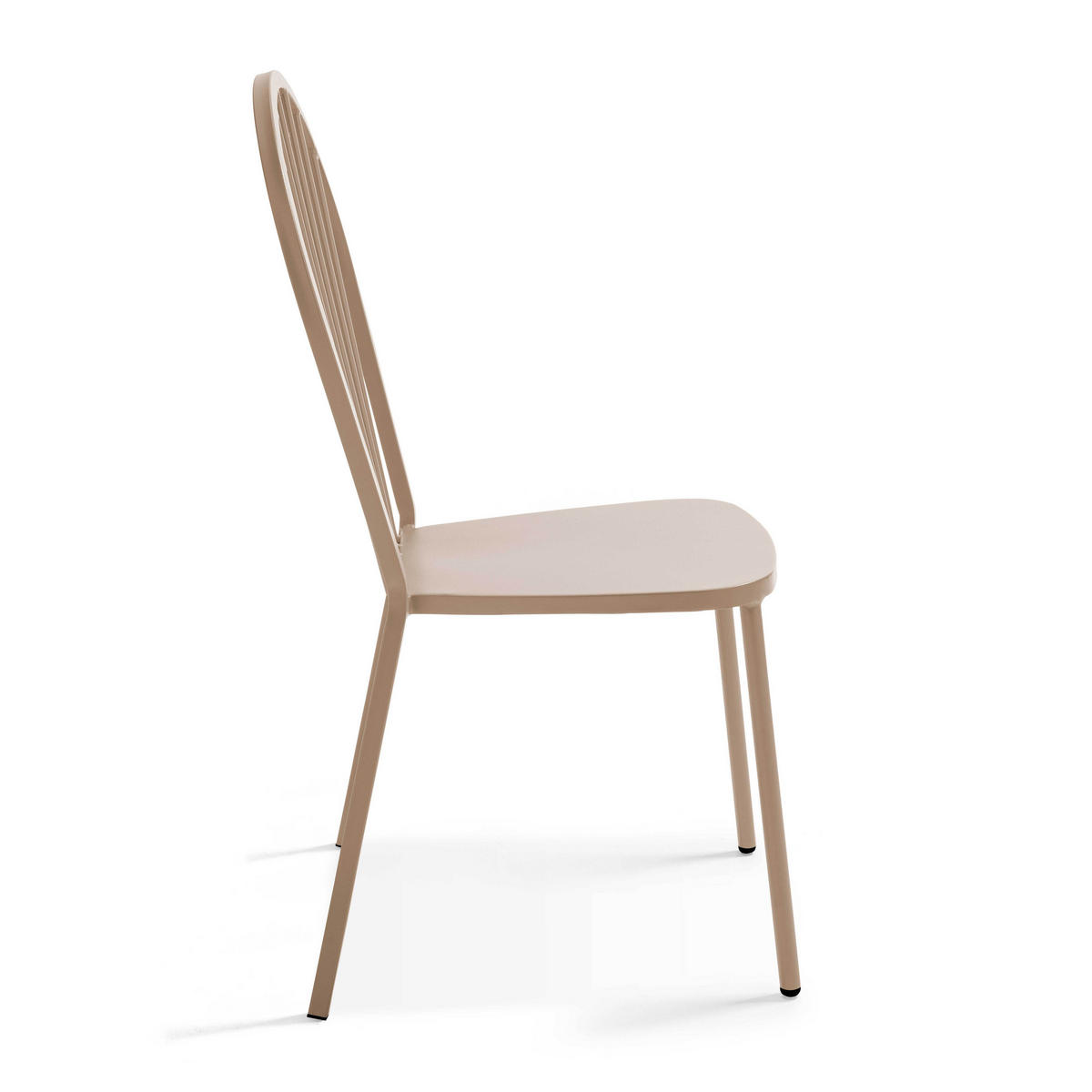 GARTENSET 3-tlg., Taupe - Taupe, Metall - Oviala