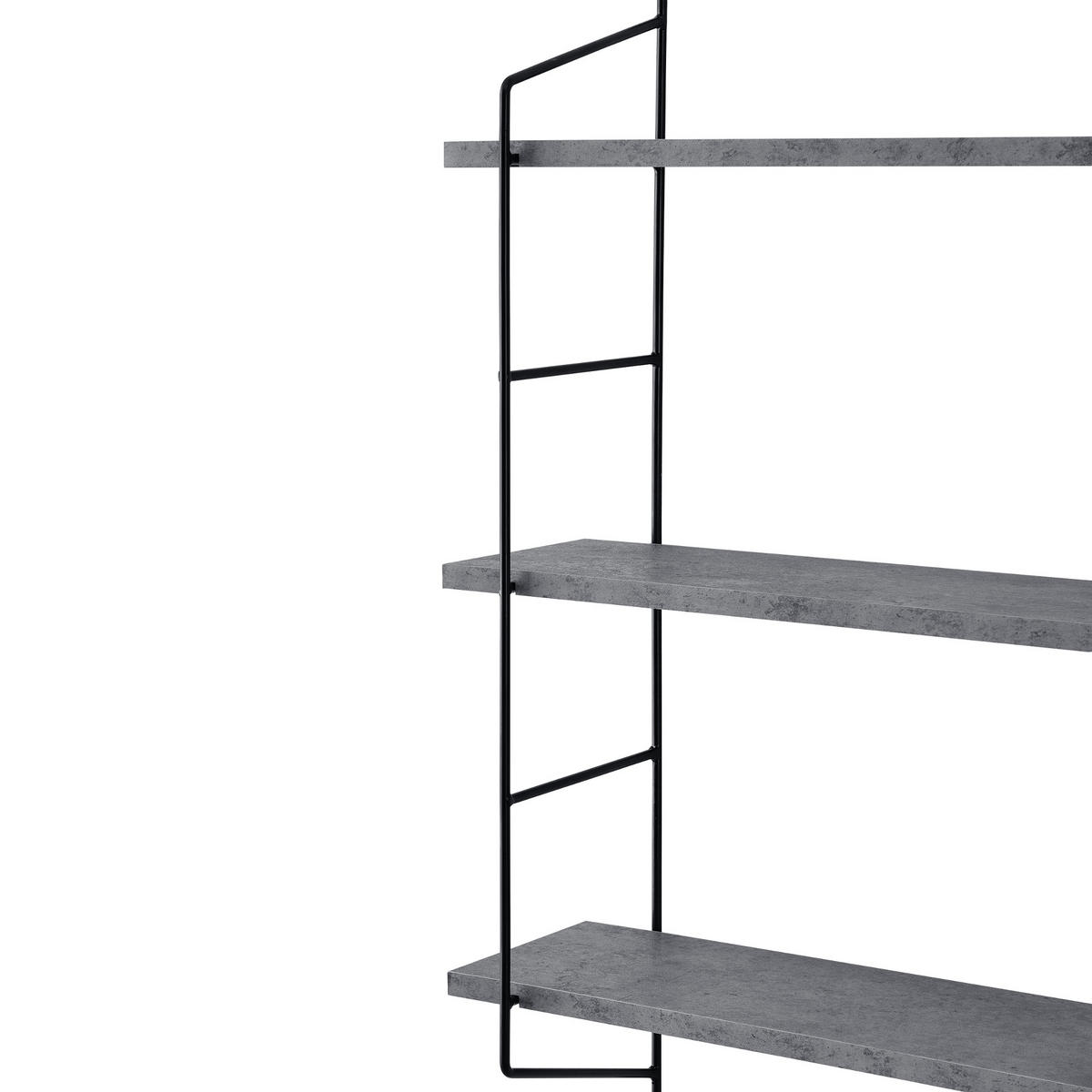 WANDREGAL Ösel - Grau, Metall (48/63.5/15cm) - [en.casa]